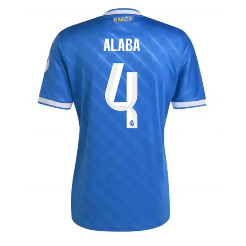 Lacne Muži Futbalové dres Real Madrid David Alaba #4 2025-26 Krátky Rukáv - Tretina